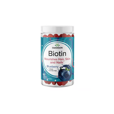 Biotin 5000 mcg 60 Gummis - Heidelbeere